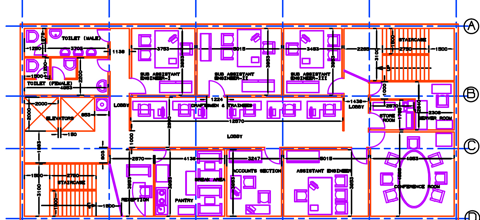 G+11 office building RCC structural design schematic